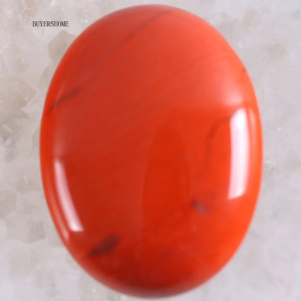 1Pcs 40x30MM Oval CAB Cabochon For Making Pendant Natural Stone Bead Tiger Eye Onyx Opal Onyx Pink Crystal Quartz Cabochon