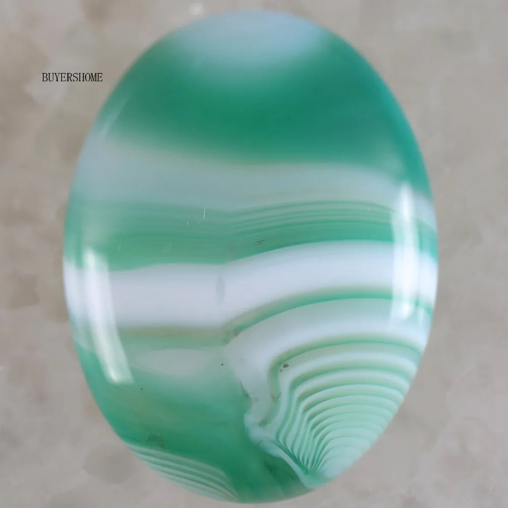 1Pcs 40x30MM Oval CAB Cabochon For Making Pendant Natural Stone Bead Tiger Eye Onyx Opal Onyx Pink Crystal Quartz Cabochon