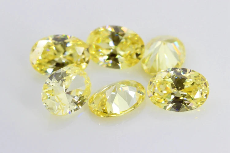Cubic Zirconia Stone Multicolor Oval Shape Brilliant Cut Loose CZ Stones Synthetic Gems Beads For Jewelry 2x3~13x18mm AAAAA
