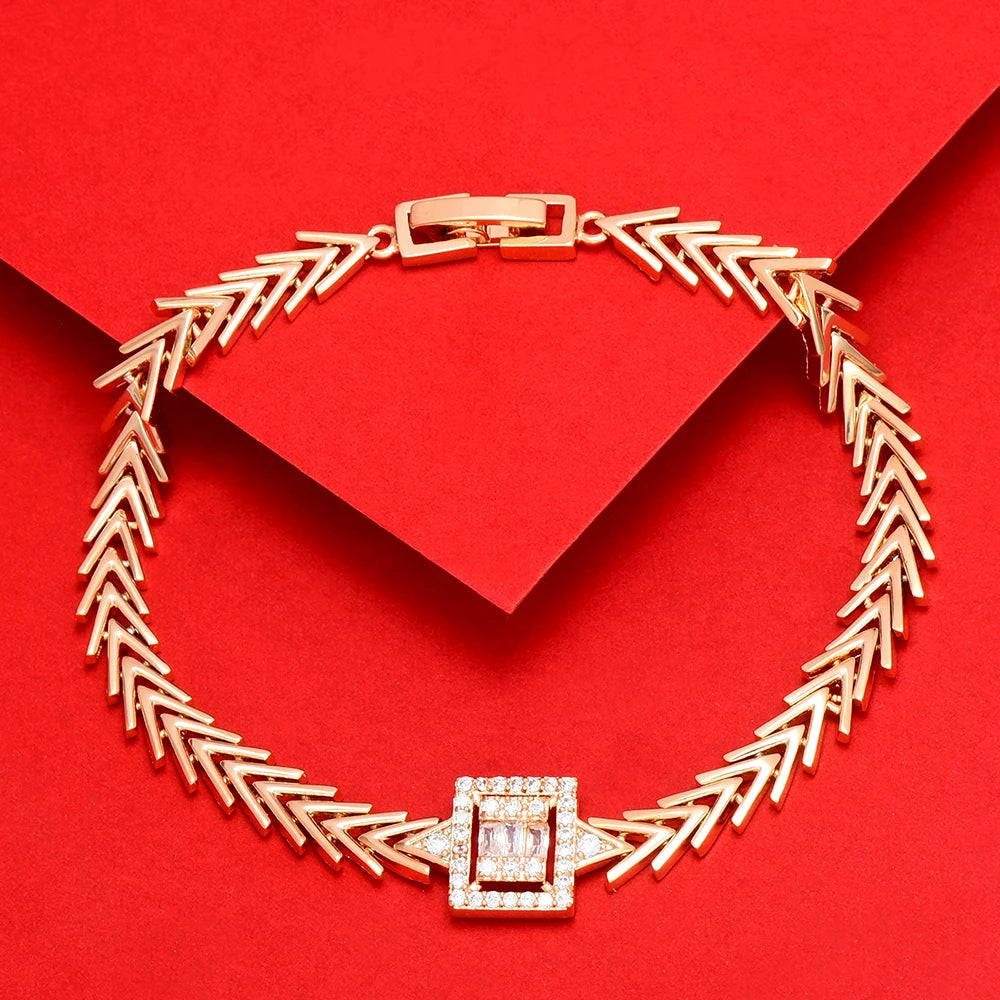 18CM Hiphop Miami cuban links Square Link Chain Bracelet Bangle For Women Cubic Zircon CZ Vintage Bohemian Fashion Jewelry