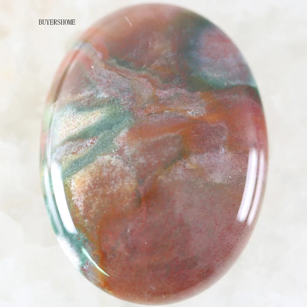 1Pcs 40x30MM Oval CAB Cabochon For Making Pendant Natural Stone Bead Tiger Eye Onyx Opal Onyx Pink Crystal Quartz Cabochon