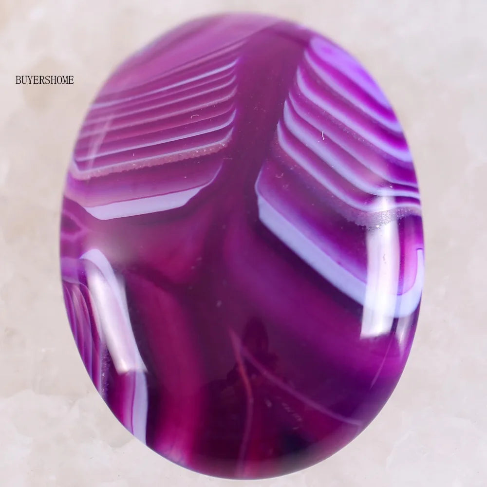 1Pcs 40x30MM Oval CAB Cabochon For Making Pendant Natural Stone Bead Tiger Eye Onyx Opal Onyx Pink Crystal Quartz Cabochon