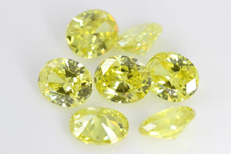 Cubic Zirconia Stone Multicolor Oval Shape Brilliant Cut Loose CZ Stones Synthetic Gems Beads For Jewelry 2x3~13x18mm AAAAA