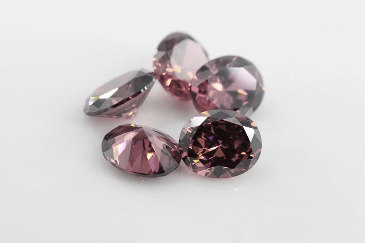 Cubic Zirconia Stone Multicolor Oval Shape Brilliant Cut Loose CZ Stones Synthetic Gems Beads For Jewelry 2x3~13x18mm AAAAA