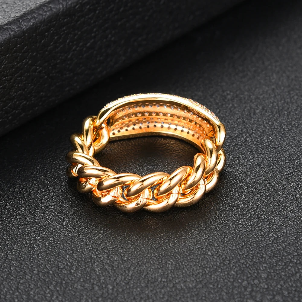 Trendy Punk Stacks Rings for Women Delicate Link Chain Rings Beads Charm Ring Bohemian Beach Jewelry 2019