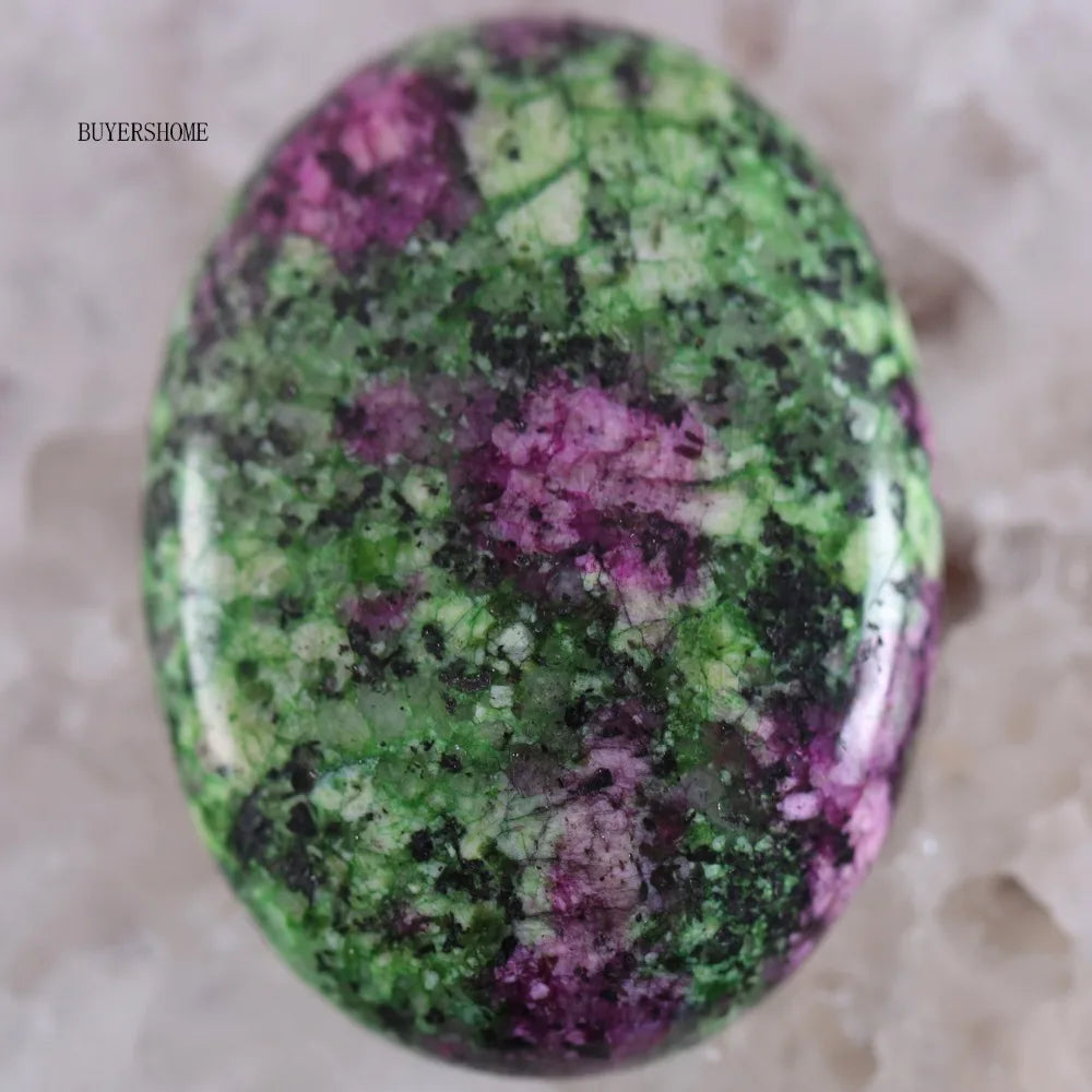 1Pcs 40x30MM Oval CAB Cabochon For Making Pendant Natural Stone Bead Tiger Eye Onyx Opal Onyx Pink Crystal Quartz Cabochon