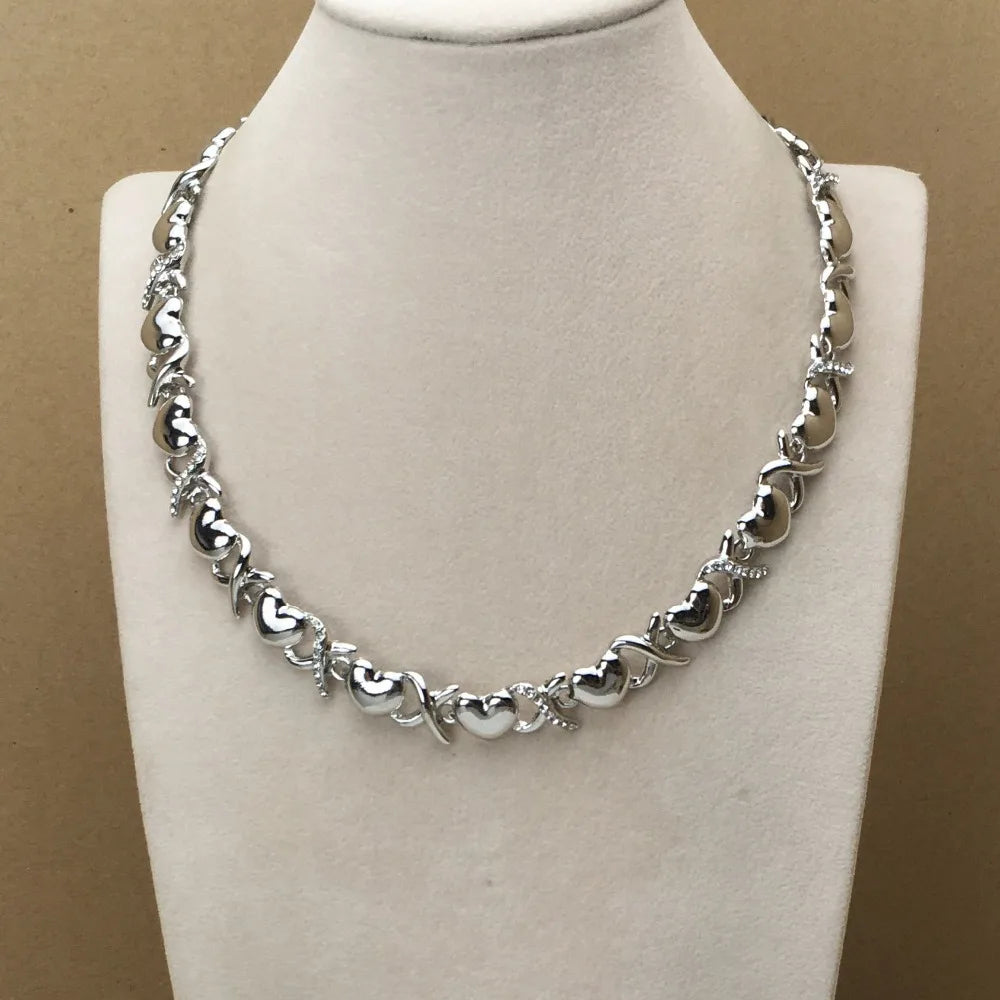 Heart Jewelry Hugs and Kisses Jewelry XOXO Jewelry African Fashion Jewelry for Women FHK10242