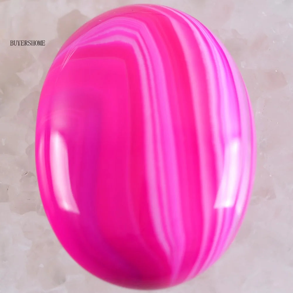 1Pcs 40x30MM Oval CAB Cabochon For Making Pendant Natural Stone Bead Tiger Eye Onyx Opal Onyx Pink Crystal Quartz Cabochon