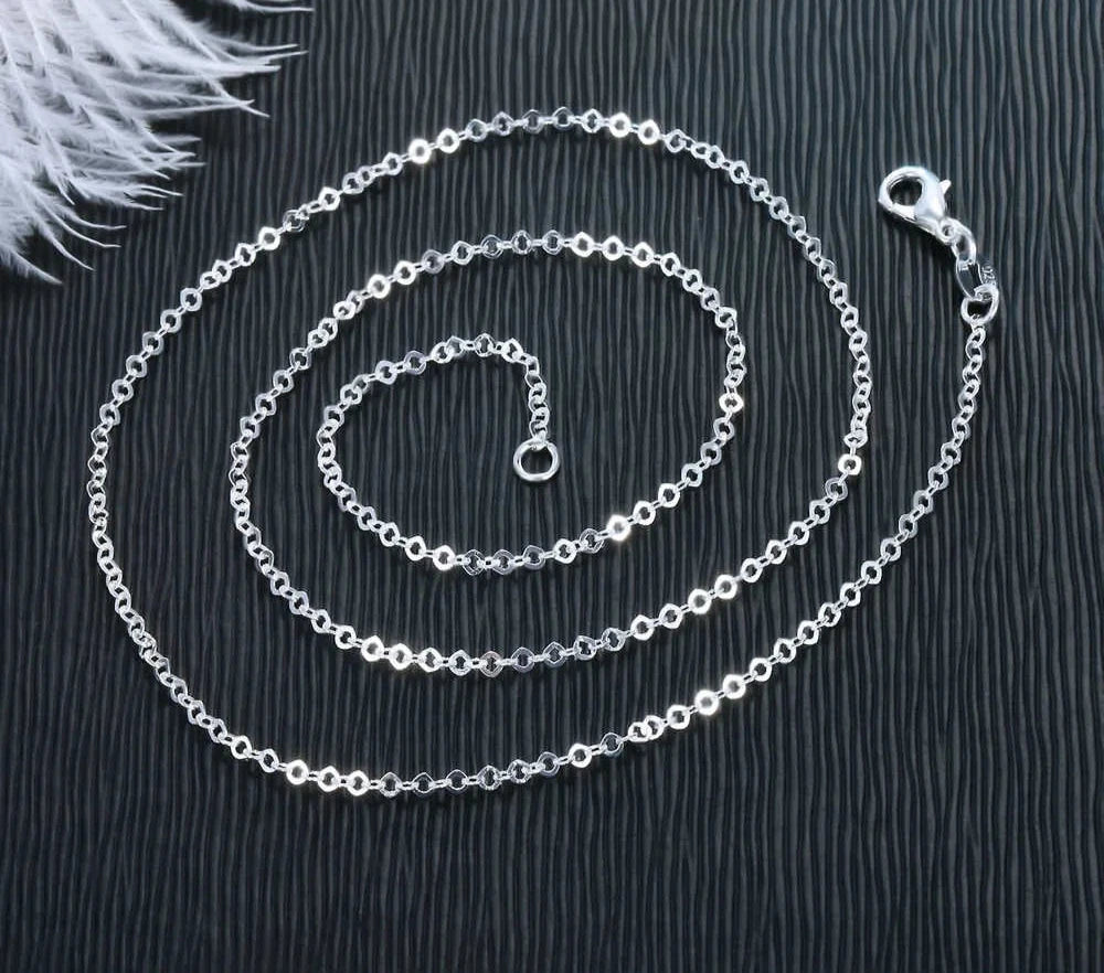 20PCS/Lot Promotion 925 Sterling Silver Color/RoseGold/KC Gold Link Chains Necklaces Fashion Jewelry New Arrival Chains Jewelry