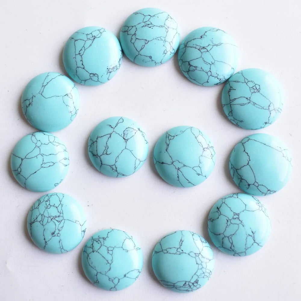 Wholesale 24pcs/lot hot selling good quality Opal Malachite Tiger Eye natural stone mixed round cabochon 20mm free shipping