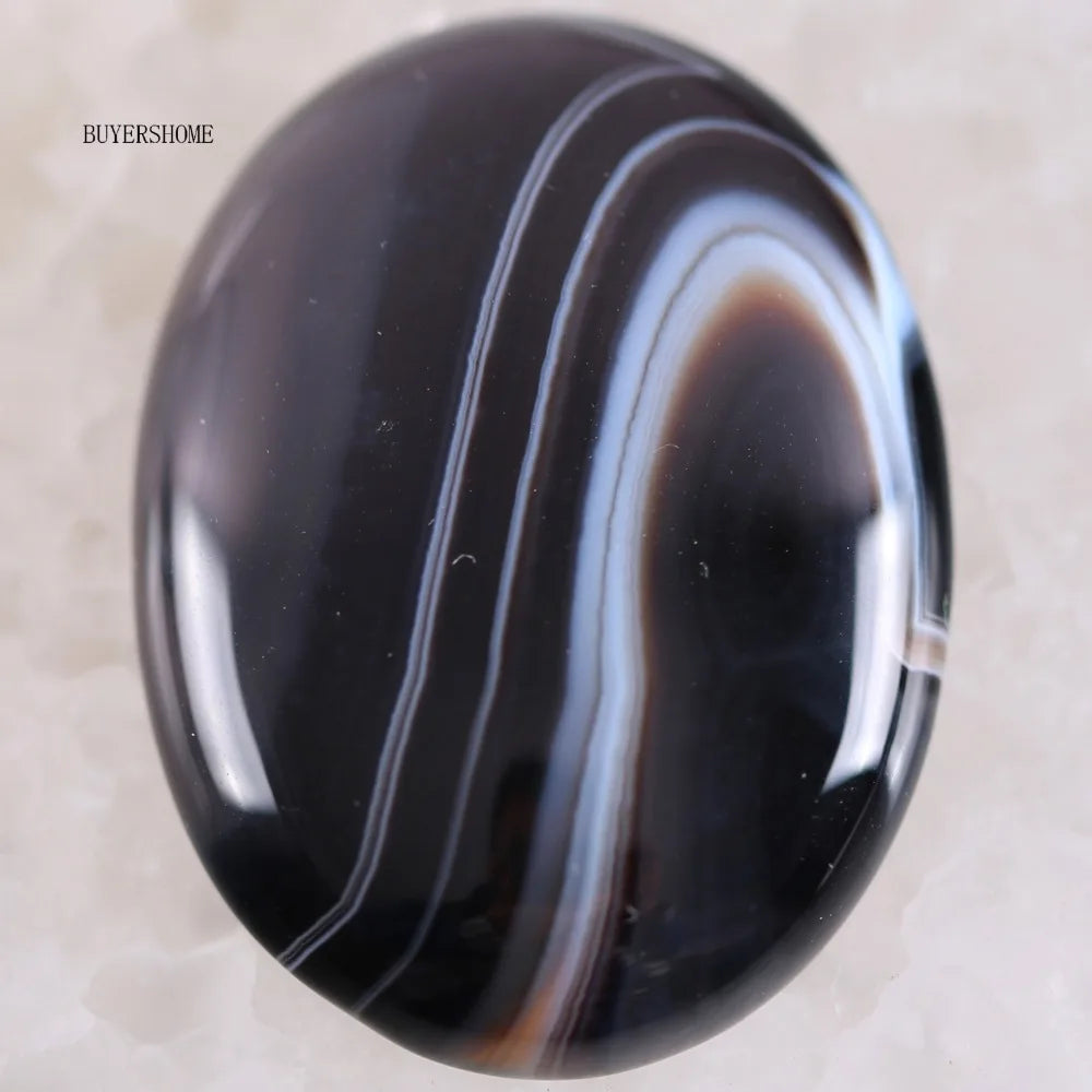 1Pcs 40x30MM Oval CAB Cabochon For Making Pendant Natural Stone Bead Tiger Eye Onyx Opal Onyx Pink Crystal Quartz Cabochon