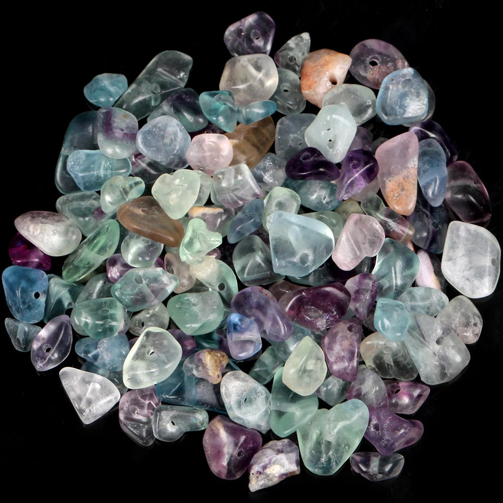 Natural Chips Gravel Stone Irregular Green Fluorite Amethysts Garnet Beads For Jewelry Making DIY Bracelet Necklace Accessories