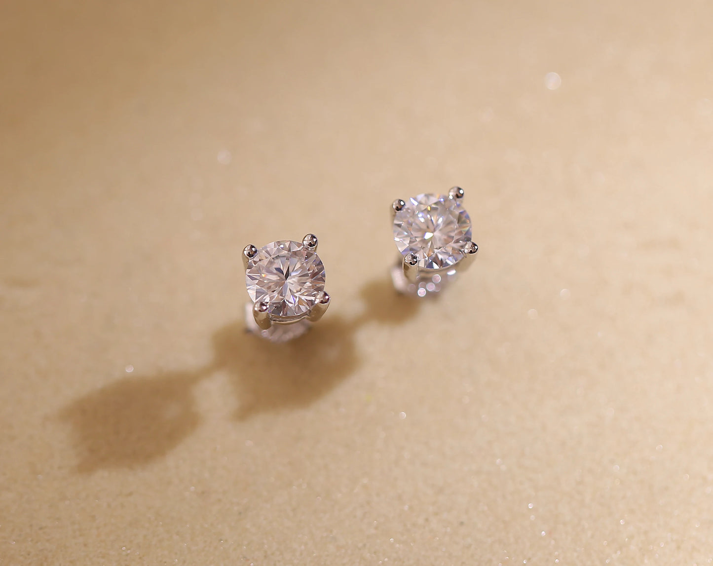 Moissanite Earrings for Women 925 Sterling Silver Plated 18K Gold Earrings Fashion Wedding Lab Created Diamond Gift for Jewelry