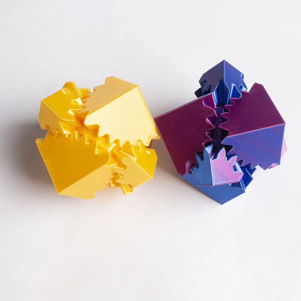 New 3D Printed Gear Ball Cube Rotating Toy Desktop Decorative Model Ornaments Boys Birthday Gift Hottest Fidget Item