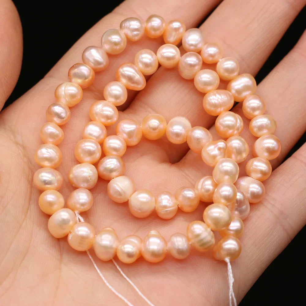 100% Natural Freshwater Pearl Beads Fine pearls Punch Loose Beads For DIY Women Elegant Bracelet Necklace Earring Jewelry Making