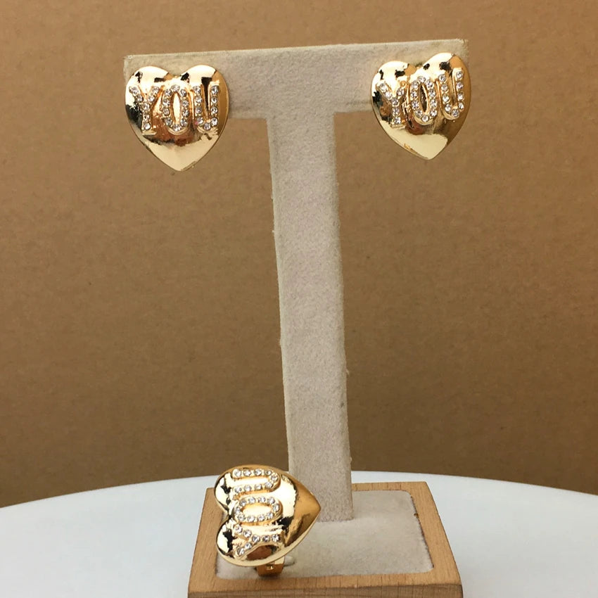 Heart Jewelry Hugs and Kisses Jewelry XOXO Jewelry African Fashion Jewelry for Women FHK10242