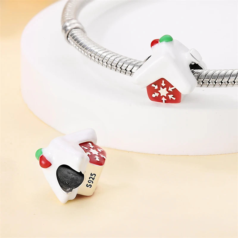 Fit Pandora 925 Original Bracelet 100% S925 Sterling Silver Christmas Series Charm For Women Jewelry DIY Bead Original New Item