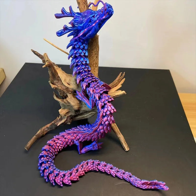 3D Printed Gem Dragon Egg Rotatable Articulated Dragons Toys Desktop Craft Ornament Gifts for Kids Office Home Table Decor