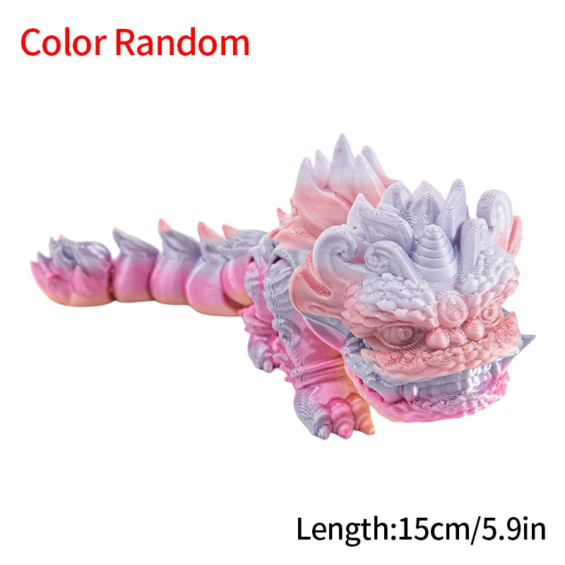 3D Printed Models Spider Octopus Snake Figurine Movable Joint Simulation Toys Creative Desktop Ornaments Toy Colorful Crafts