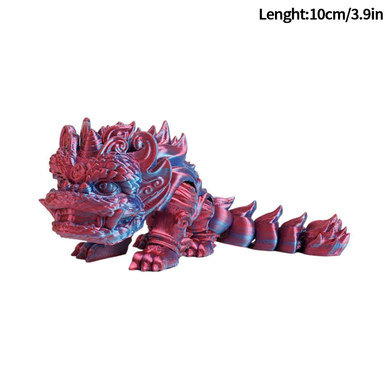 3D Printed Dragon Flexible Movable Dragons with Wings Creative Bee Toys Rotatable Articulated Dragon 3d Printed Figures
Decor