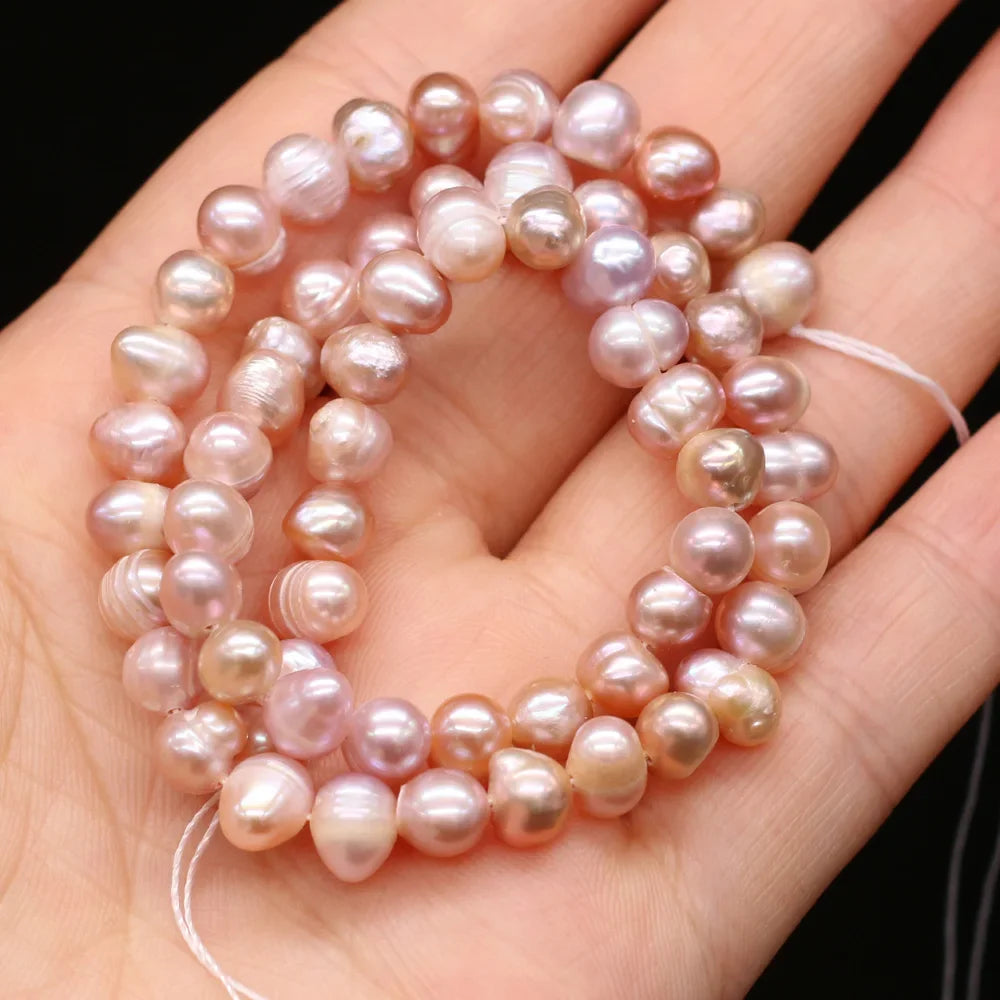 100% Natural Freshwater Pearl Beads Fine pearls Punch Loose Beads For DIY Women Elegant Bracelet Necklace Earring Jewelry Making