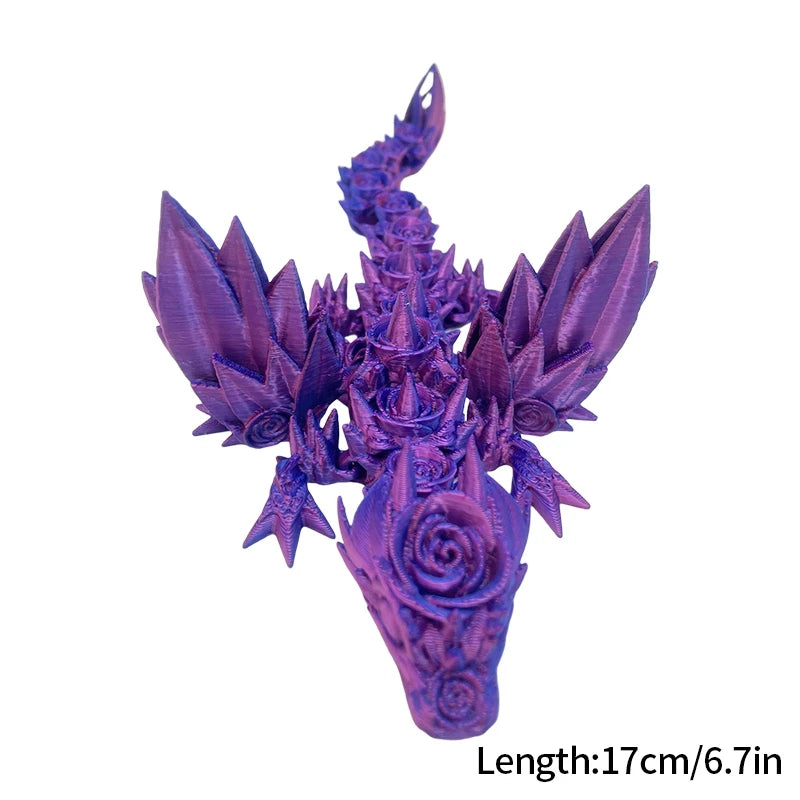 3D Printed Dragon Flexible Movable Dragons with Wings Creative Bee Toys Rotatable Articulated Dragon 3d Printed Figures
Decor