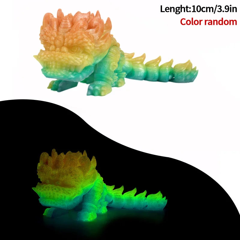 3D Printed Dragon Flexible Movable Dragons with Wings Creative Bee Toys Rotatable Articulated Dragon 3d Printed Figures
Decor