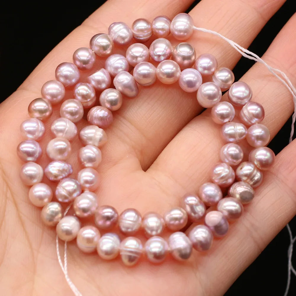 100% Natural Freshwater Pearl Beads Fine pearls Punch Loose Beads For DIY Women Elegant Bracelet Necklace Earring Jewelry Making
