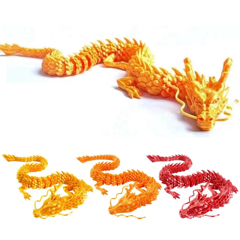 3D Printed Gem Dragon Egg Rotatable Articulated Dragons Toys Desktop Craft Ornament Gifts for Kids Office Home Table Decor