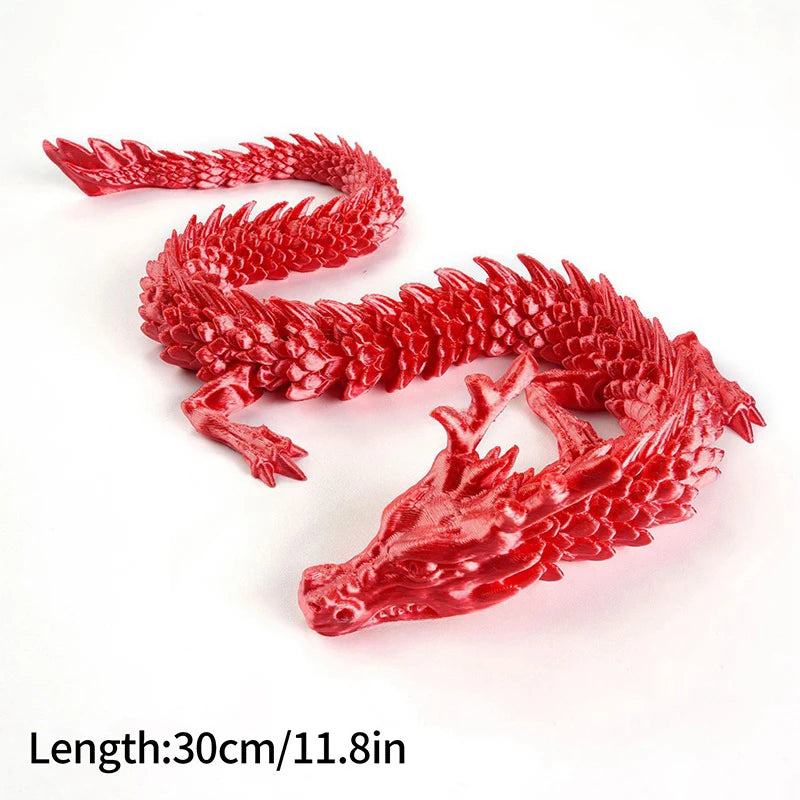 3D Printed Gem Dragon Egg Rotatable Articulated Dragons Toys Desktop Craft Ornament Gifts for Kids Office Home Table Decor