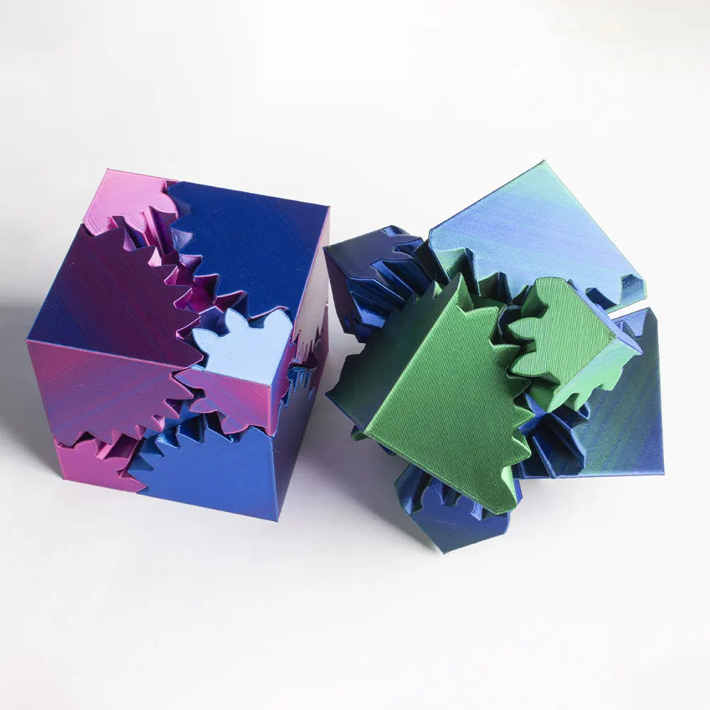 New 3D Printed Gear Ball Cube Rotating Toy Desktop Decorative Model Ornaments Boys Birthday Gift Hottest Fidget Item