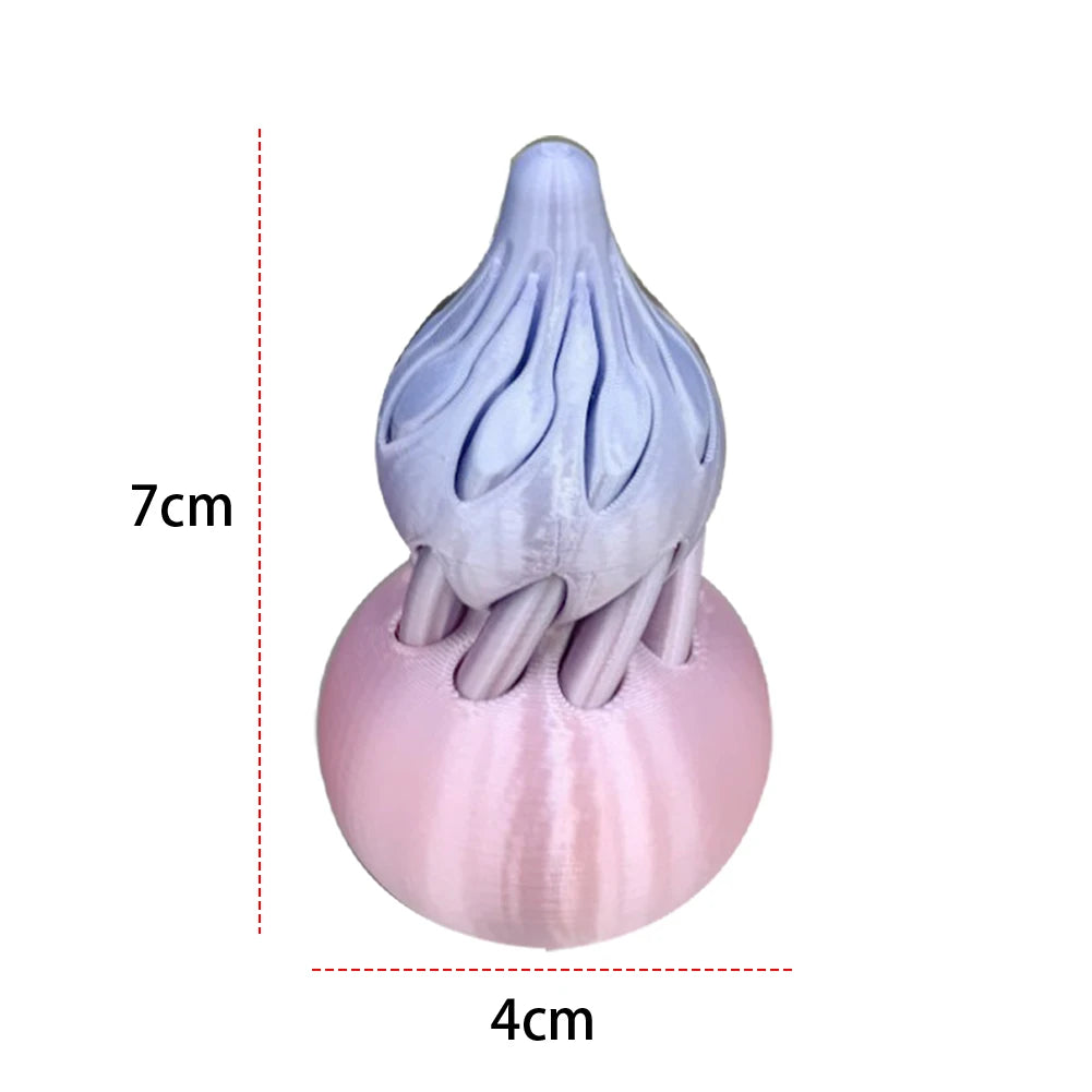 3D Printed Spiral Gourd Toy Impossible Pyramid Passthrough Sculpture Pass Through Pyramid Toy Mini Vortex Thread Illusion