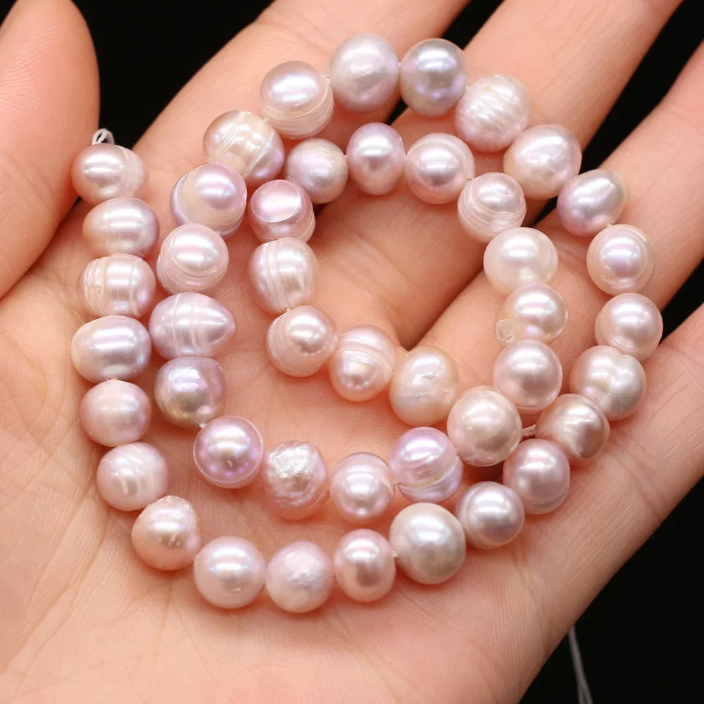 100% Natural Freshwater Pearl Beads Fine pearls Punch Loose Beads For DIY Women Elegant Bracelet Necklace Earring Jewelry Making