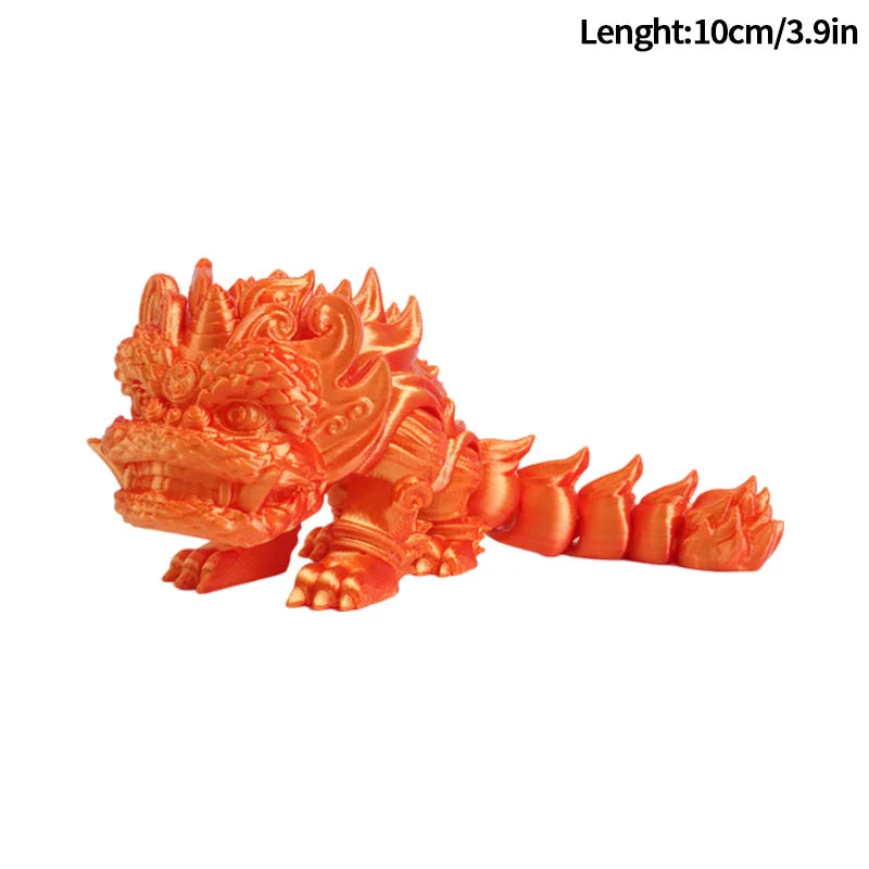 3D Printed Dragon Flexible Movable Dragons with Wings Creative Bee Toys Rotatable Articulated Dragon 3d Printed Figures
Decor