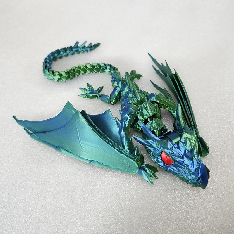 3D Printed Dragon Flexible Movable Dragons with Wings Creative Bee Toys Rotatable Articulated Dragon 3d Printed Figures
Decor