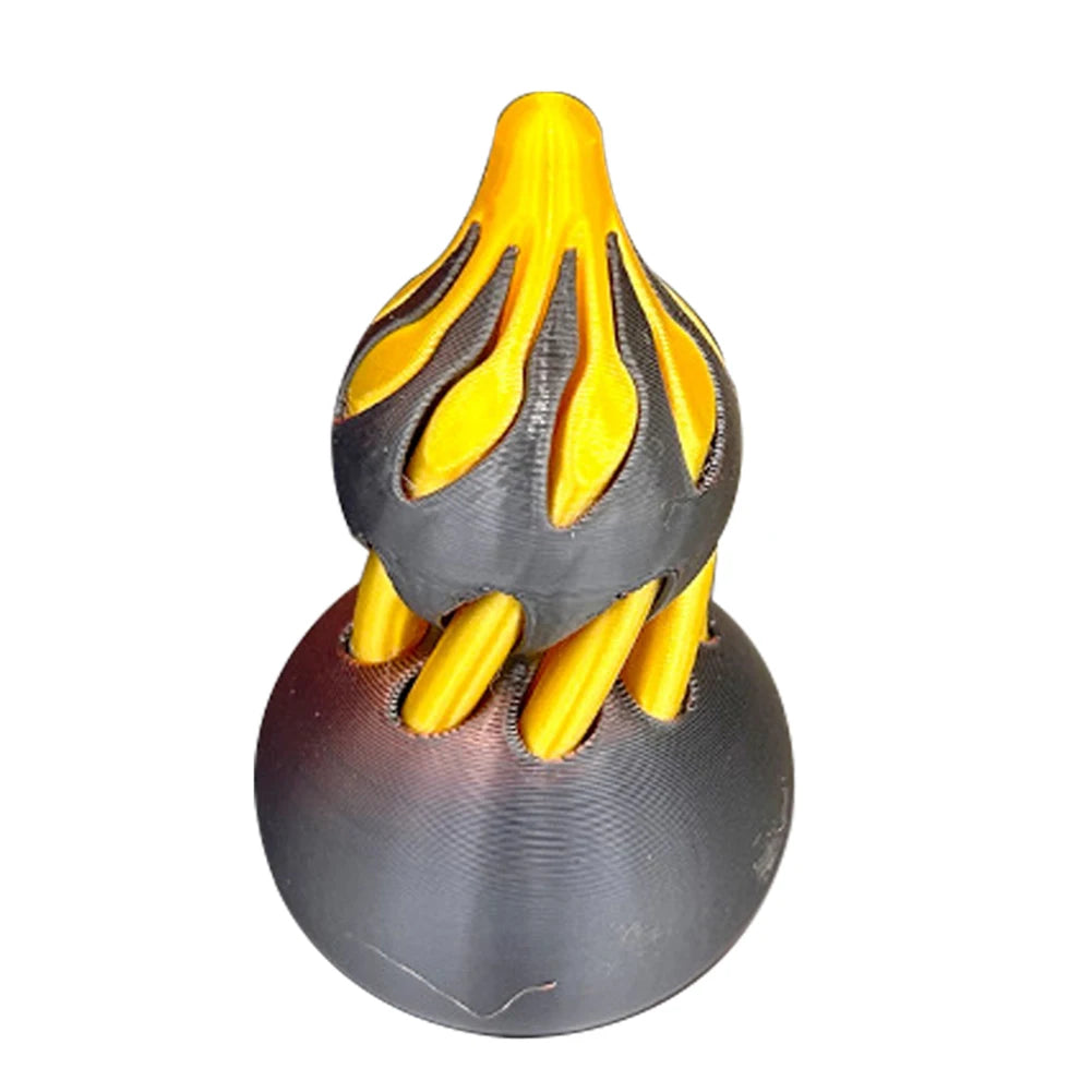 3D Printed Spiral Gourd Toy Impossible Pyramid Passthrough Sculpture Pass Through Pyramid Toy Mini Vortex Thread Illusion