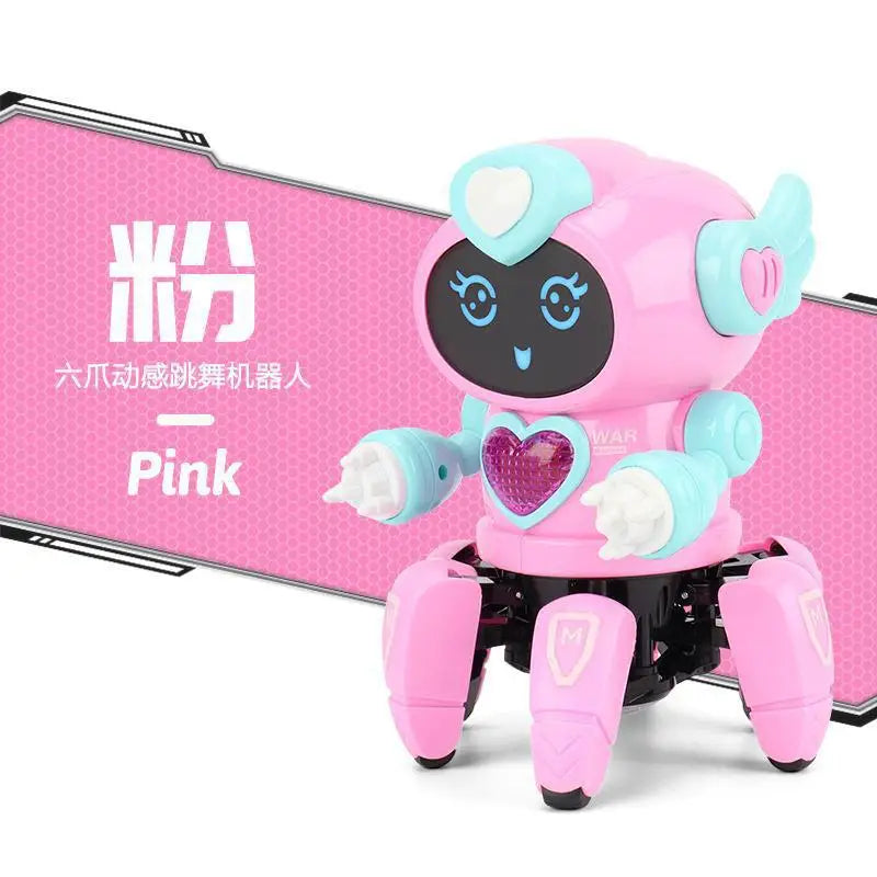 Dance Robot Electric Pet Musical Shining Toys 6 Claws Octopus Robot Educational Interactive Toys Children‘sToy Gift Digital Pet