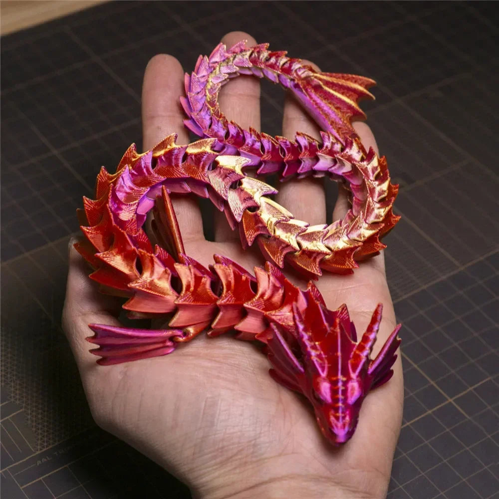 3D Print 45cm Sea Dragon Model Mythical Dragon Desktop Decorations Multi-Articulated Activity Models Home Decorations