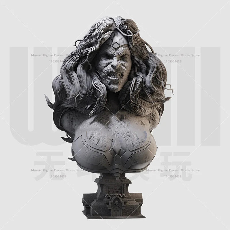 1/16 1/10 Scale DC Hero Death Tribulation Batman Superman Wonder Woman DIY Self-assembled GK 3D Bust Resin Un-panited Dolls