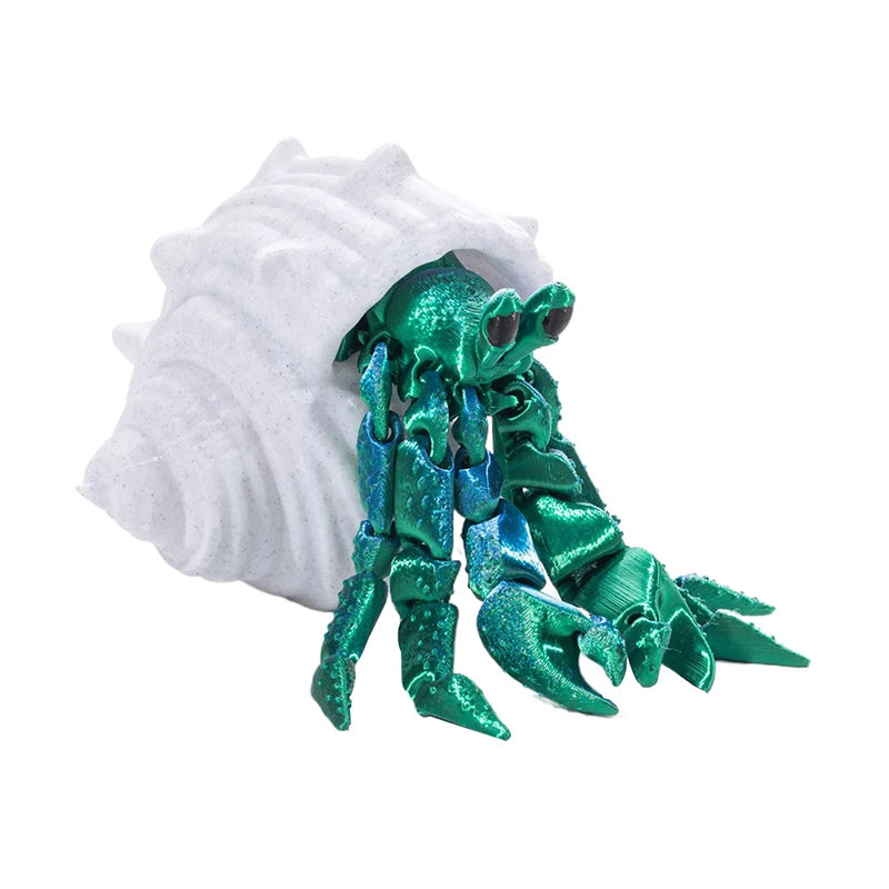 3D Printing Toys Hermit Crab Joint Movable Model Novelty Adult Toy Anti-stress Figurine Miniature Desk Accessories Birthday