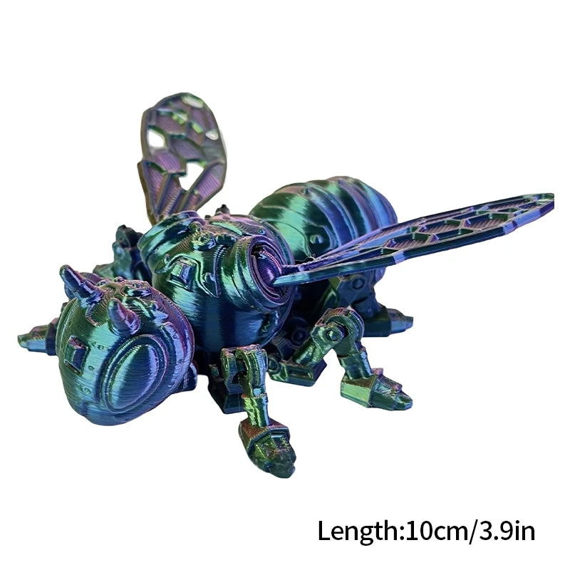 3D Printed Dragon Flexible Movable Dragons with Wings Creative Bee Toys Rotatable Articulated Dragon 3d Printed Figures
Decor
