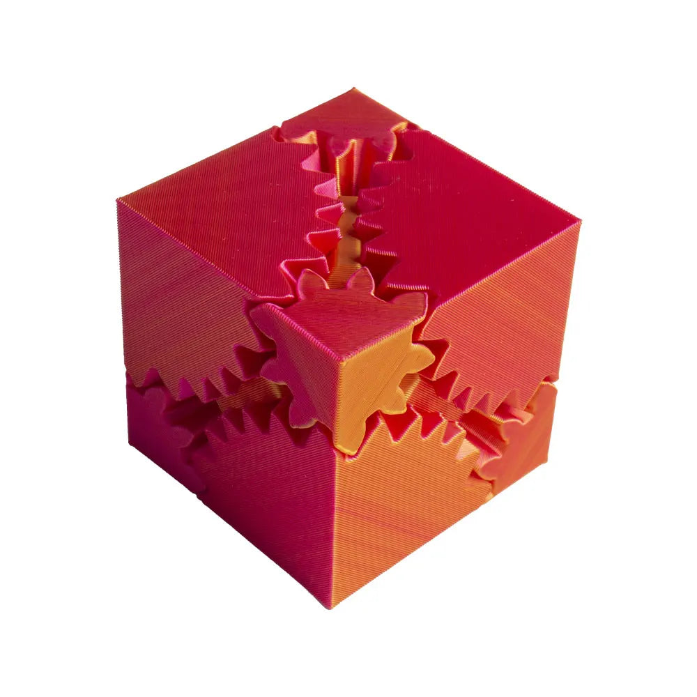 New 3D Printed Gear Ball Cube Rotating Toy Desktop Decorative Model Ornaments Boys Birthday Gift Hottest Fidget Item