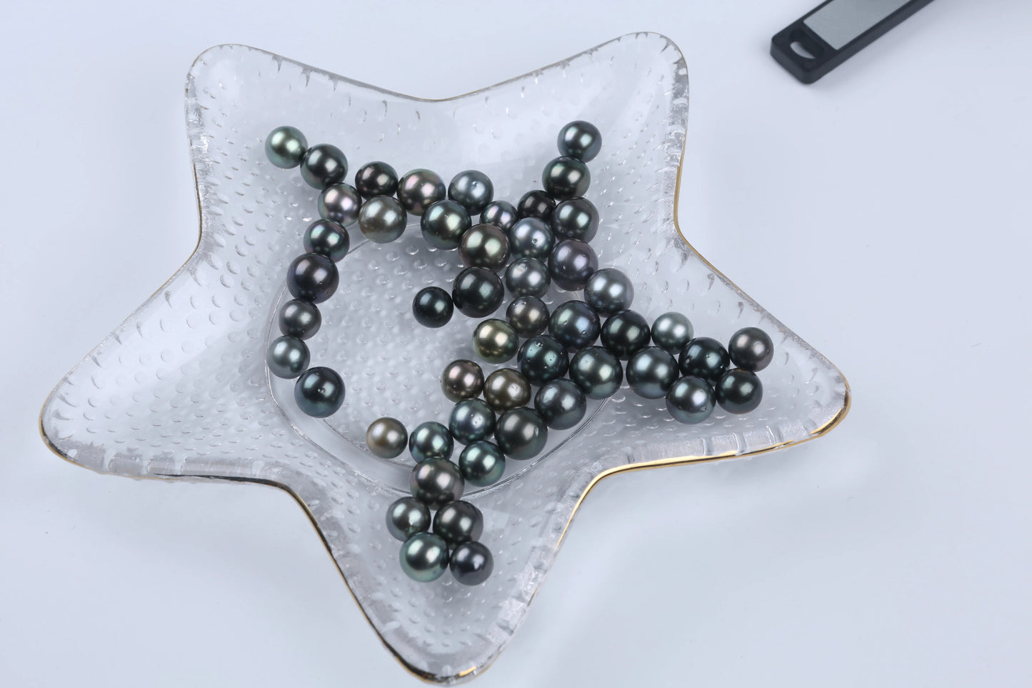 Wholesale Natural Black Seawater 8-11mm Tahiti Loose Pearl For Diy