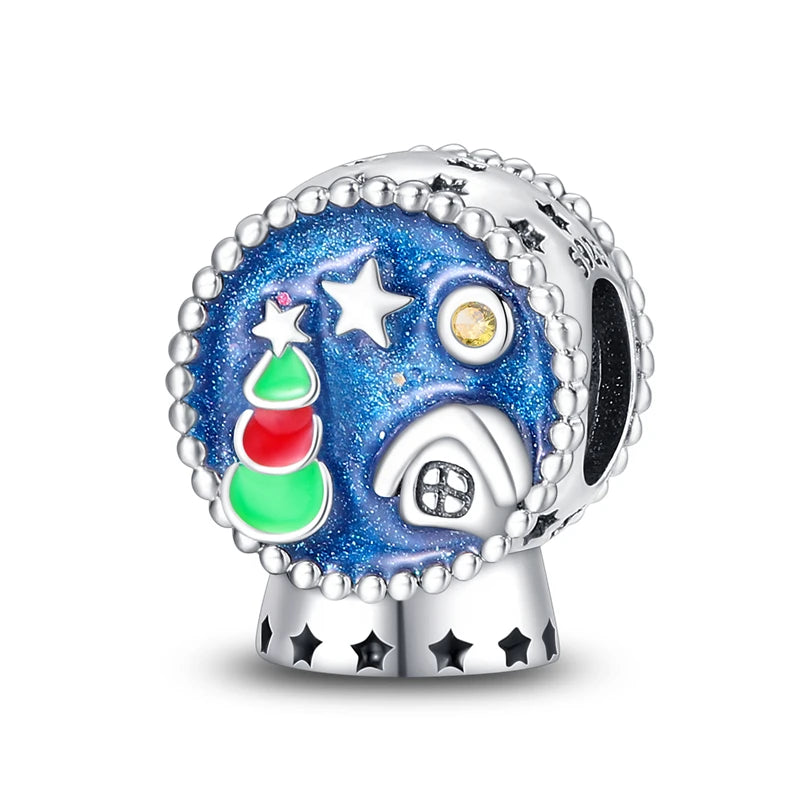 Fit Pandora 925 Original Bracelet 100% S925 Sterling Silver Christmas Series Charm For Women Jewelry DIY Bead Original New Item