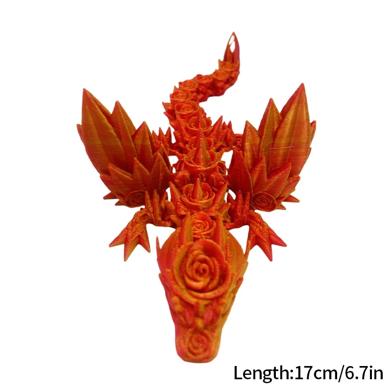 3D Printed Dragon Flexible Movable Dragons with Wings Creative Bee Toys Rotatable Articulated Dragon 3d Printed Figures
Decor