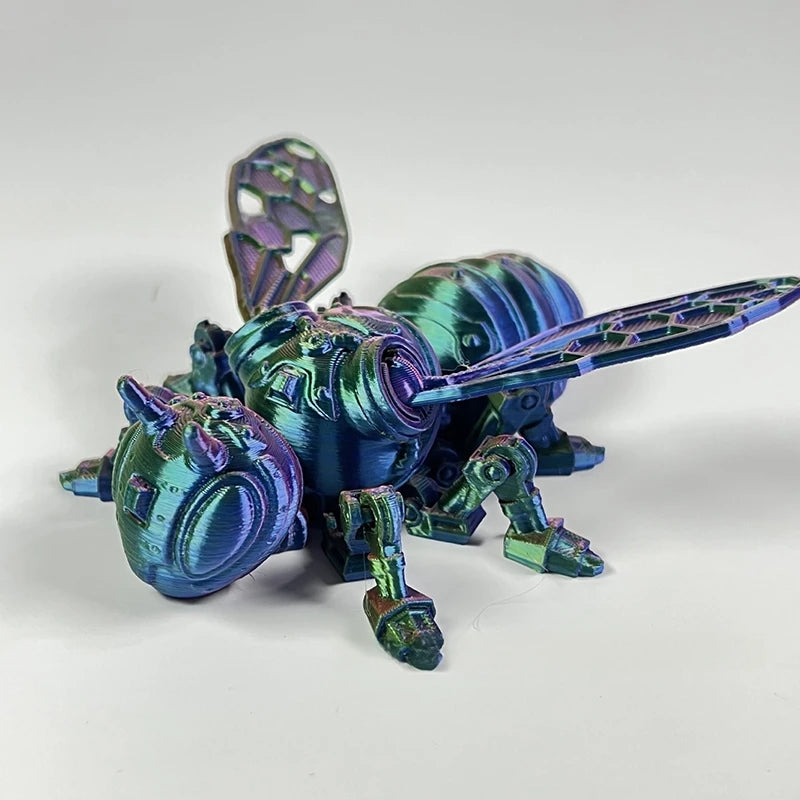3D Printed Dragon Flexible Movable Dragons with Wings Creative Bee Toys Rotatable Articulated Dragon 3d Printed Figures
Decor
