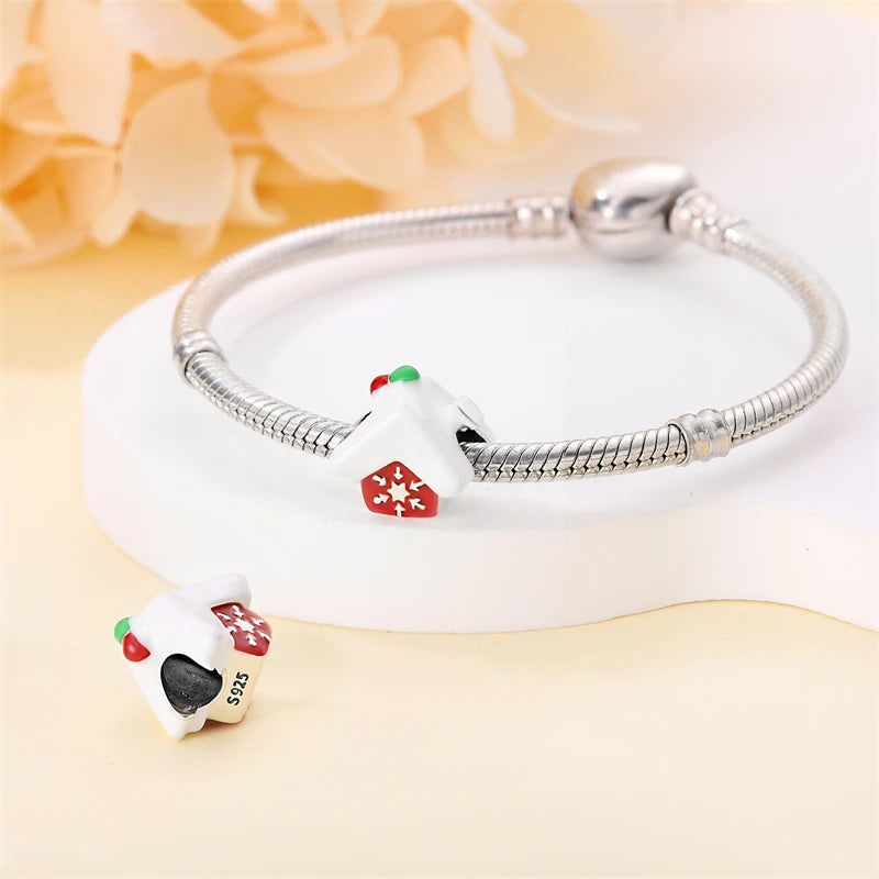 Fit Pandora 925 Original Bracelet 100% S925 Sterling Silver Christmas Series Charm For Women Jewelry DIY Bead Original New Item
