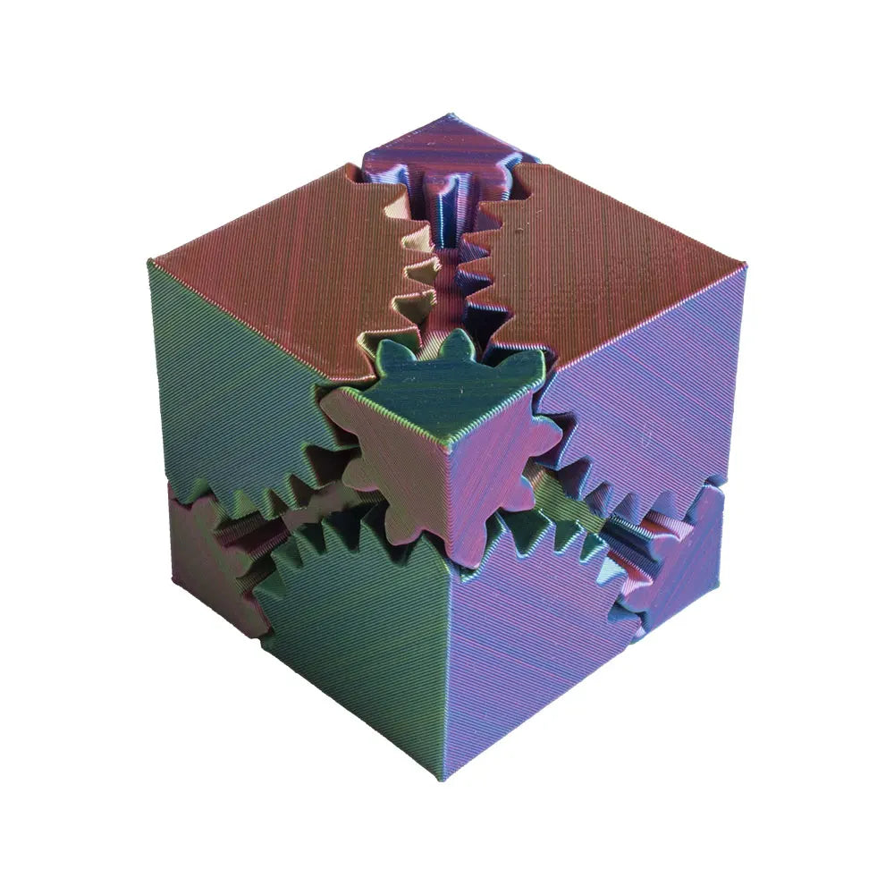 New 3D Printed Gear Ball Cube Rotating Toy Desktop Decorative Model Ornaments Boys Birthday Gift Hottest Fidget Item