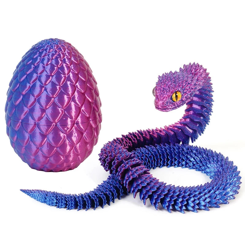 3D Printed Models Spider Octopus Snake Figurine Movable Joint Simulation Toys Creative Desktop Ornaments Toy Colorful Crafts
