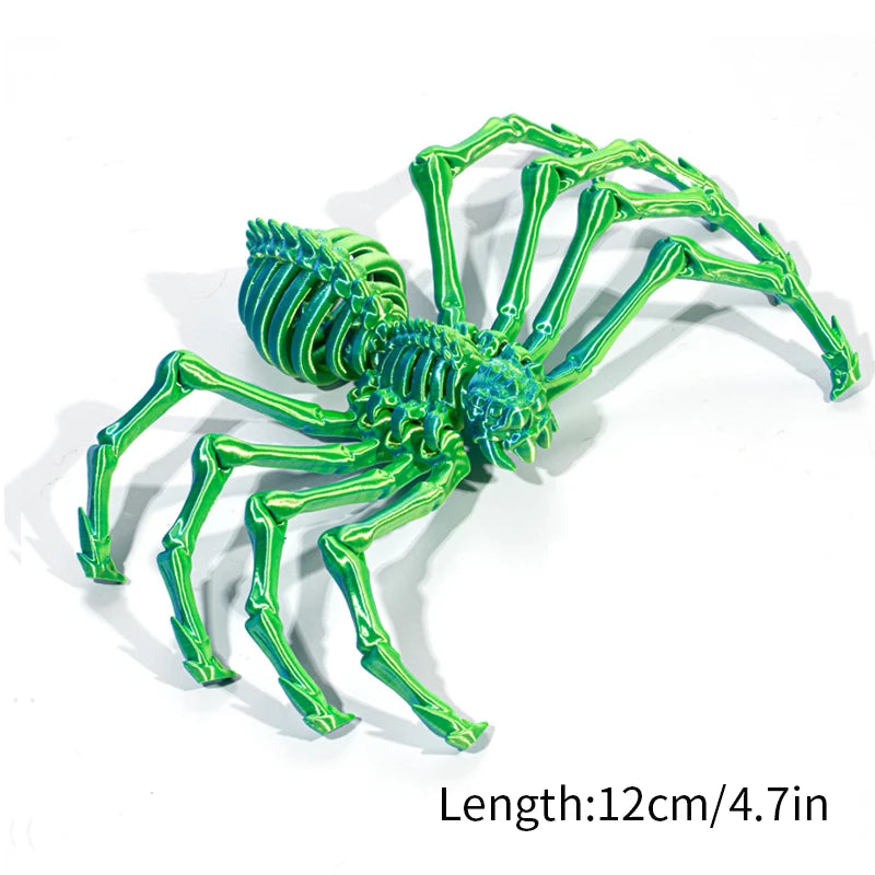 3D Printed Models Spider Octopus Snake Figurine Movable Joint Simulation Toys Creative Desktop Ornaments Toy Colorful Crafts